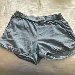 Madewell - S - blue striped shorts